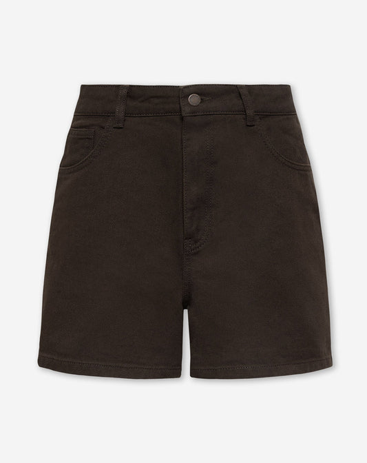 MOM DENIM SHORT BRUIN