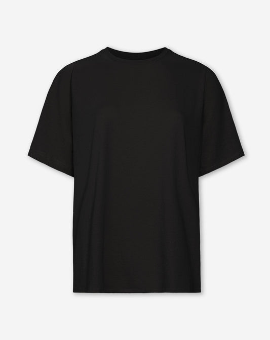 LONG BASIC OVERSIZED TEE ZWART
