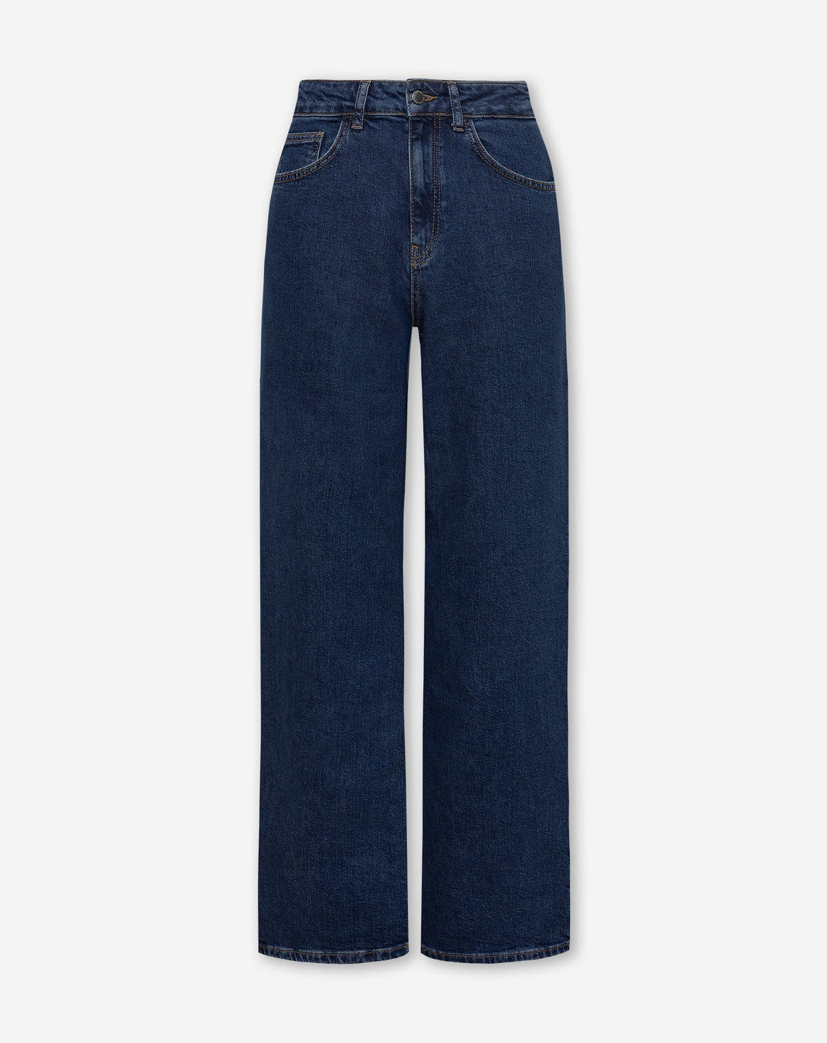 COMFORT WIDE LEG JEANS DONKERBLAUW