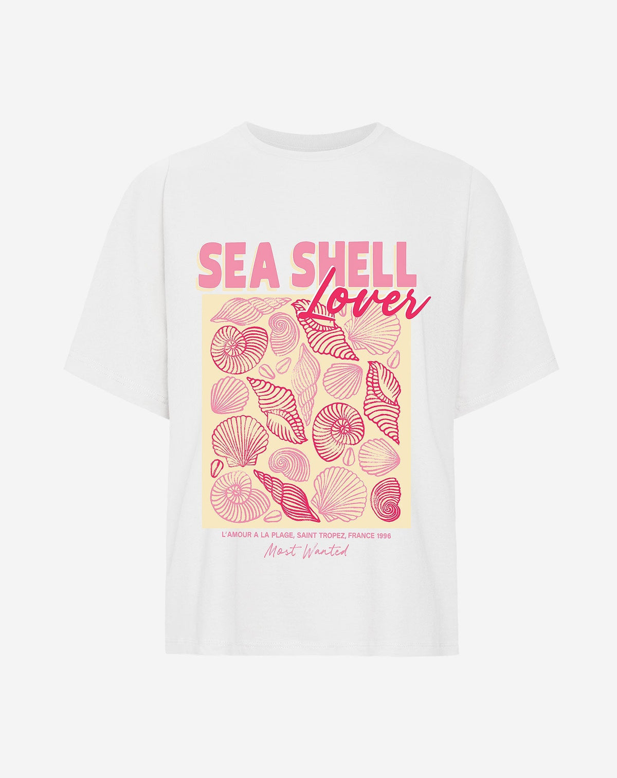 SHELLS OVERSIZED TEE CRÈME