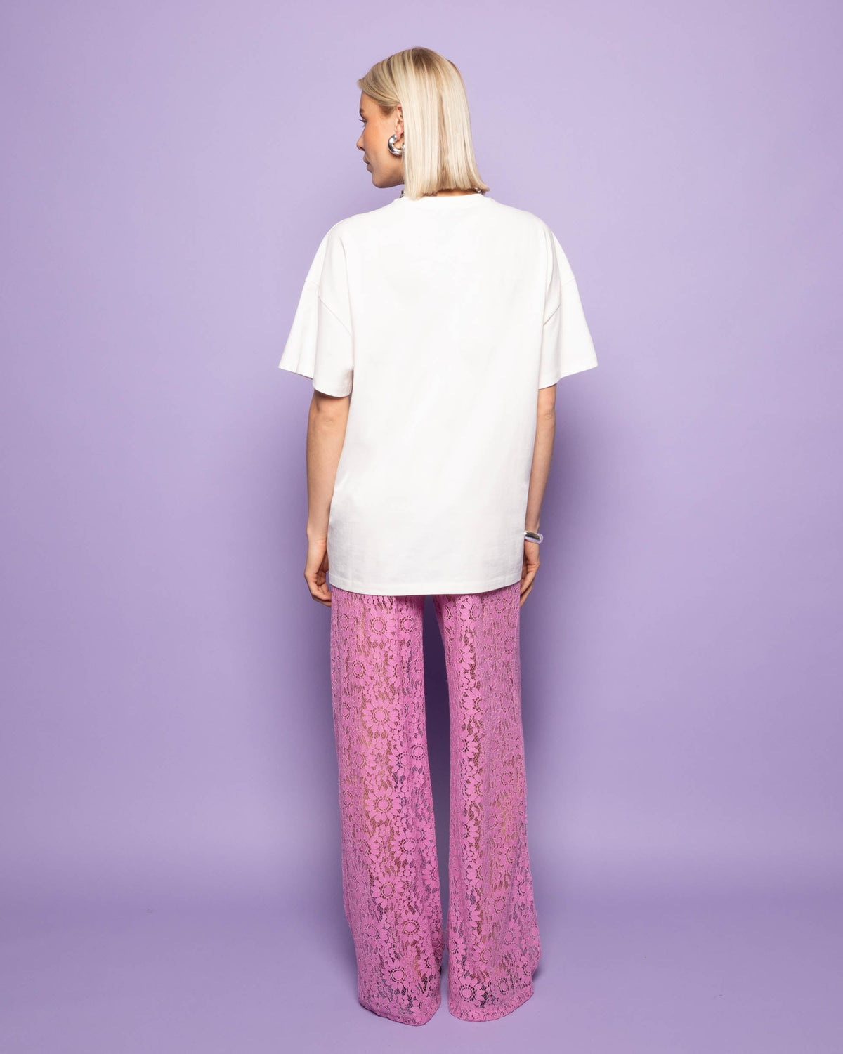 HOLLY LACE PANTS ROZE