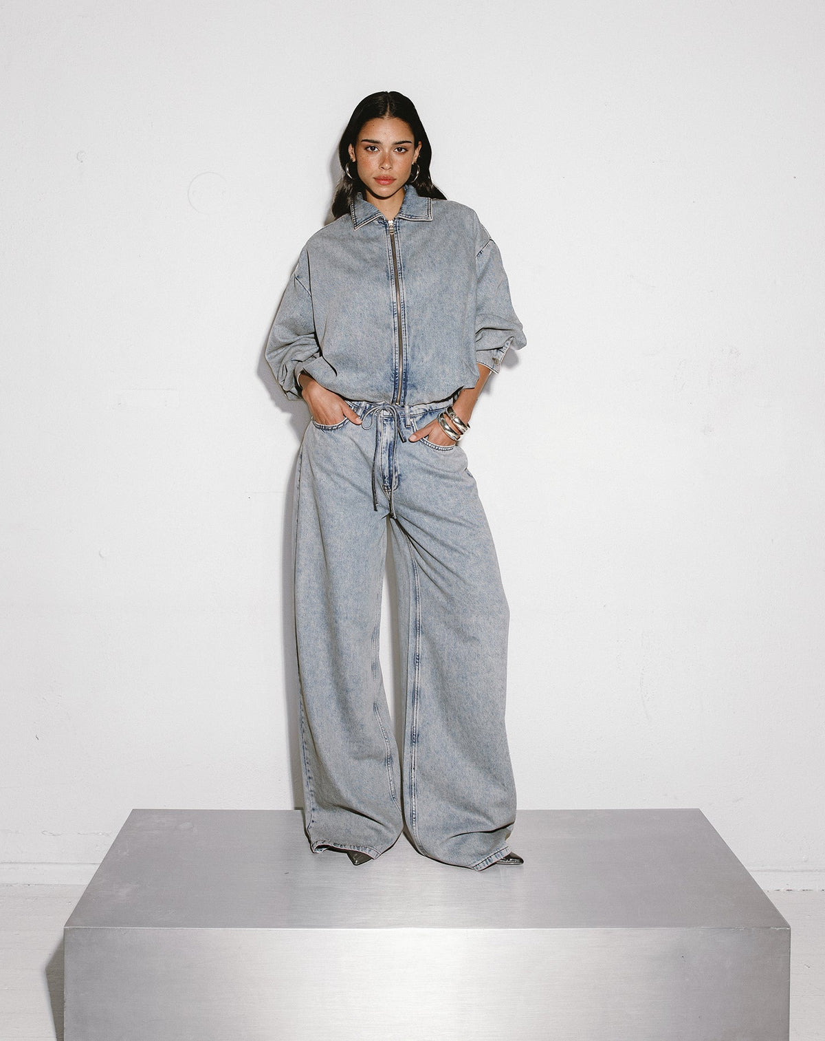 LOTTE BAGGY JEANS VINTAGE BLAUW
