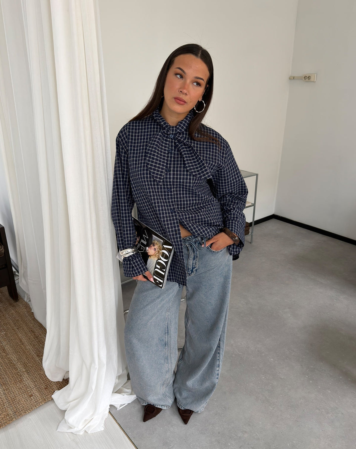 LOTTE BAGGY JEANS VINTAGE BLAUW