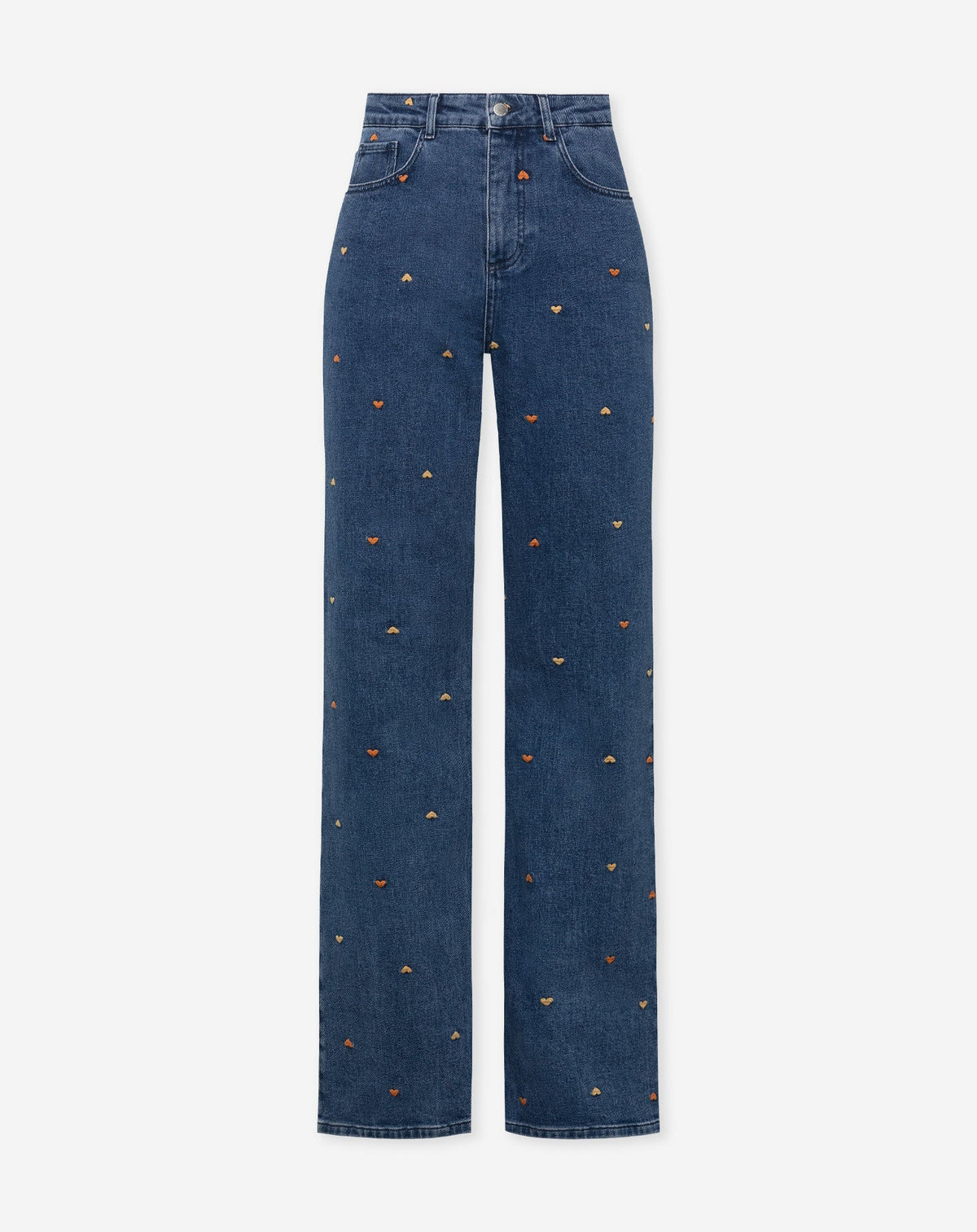 HEART MIX BOOTCUT JEANS ORANJE