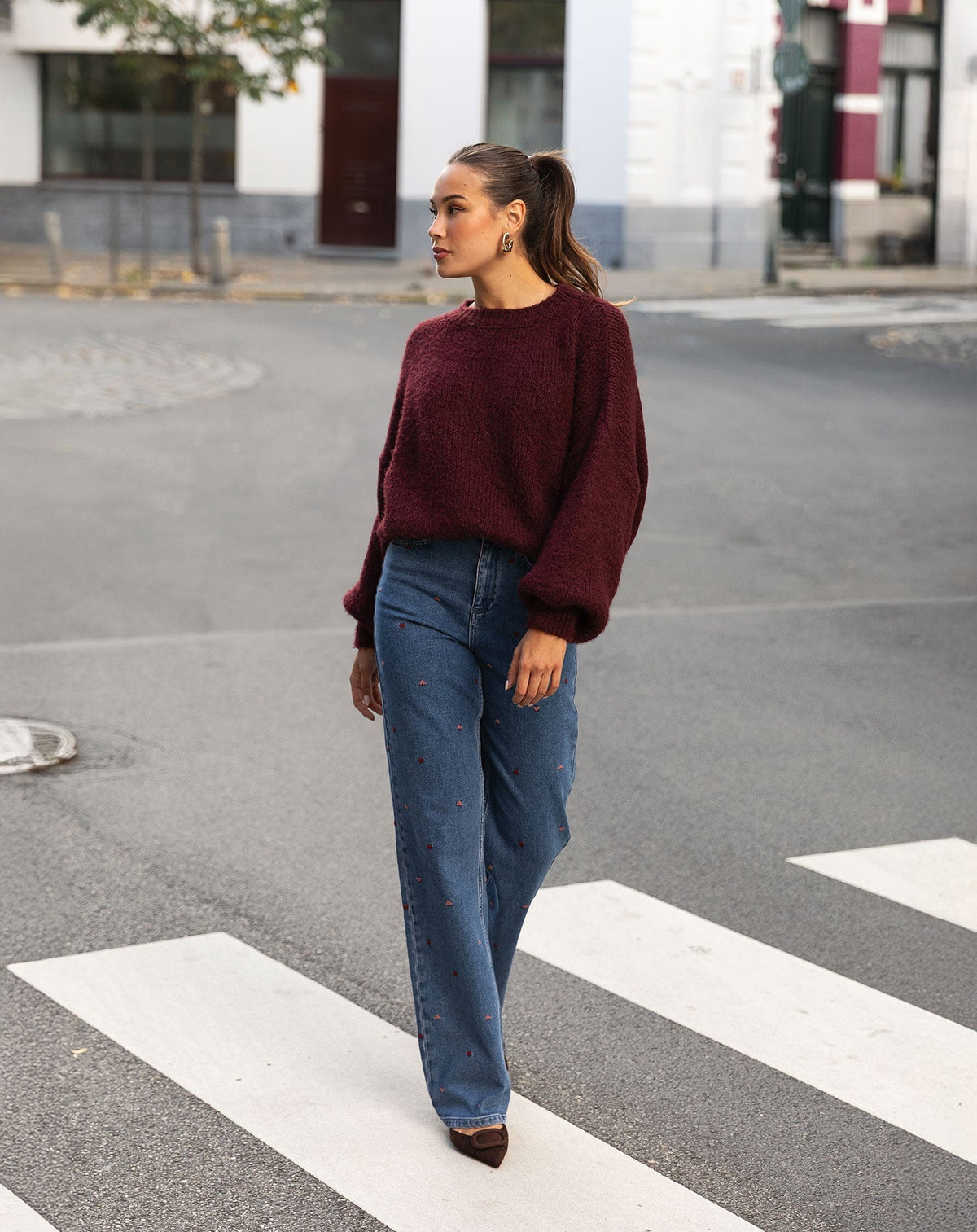 JAMIE KNIT BURGUNDY