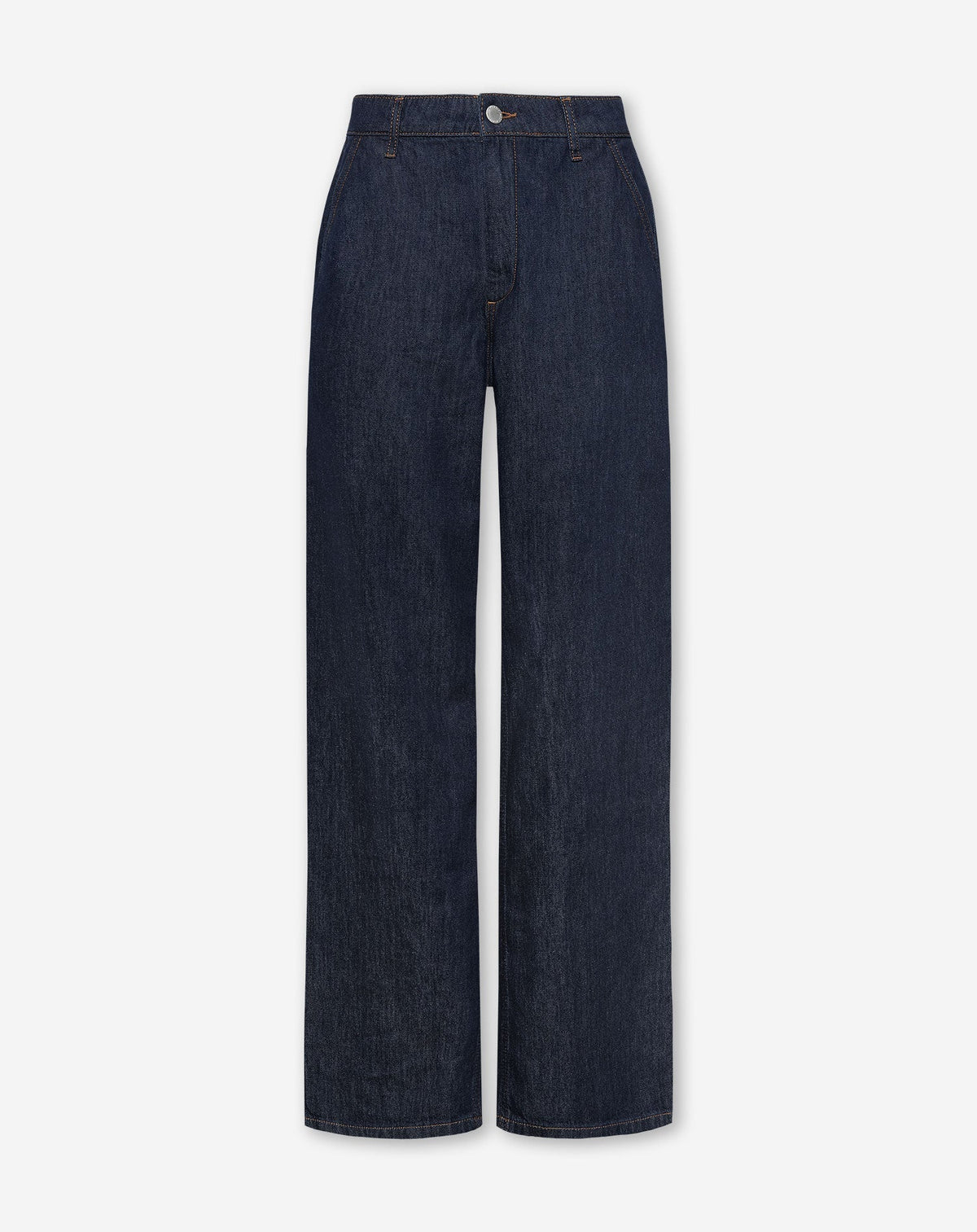 FLOWY DENIM WIDE LEG JEANS DONKERBLAUW