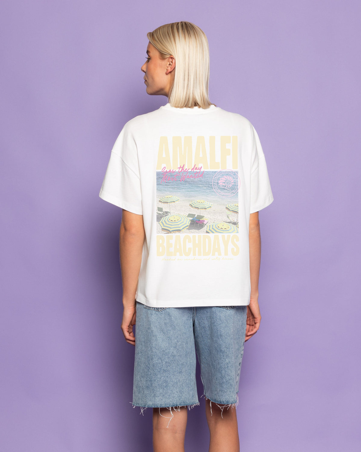 AMALFI OVERSIZED TEE CRÈME