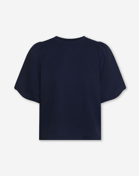 SCUBA SHORT PUFF SLEEVE SWEATER MARINEBLAUW