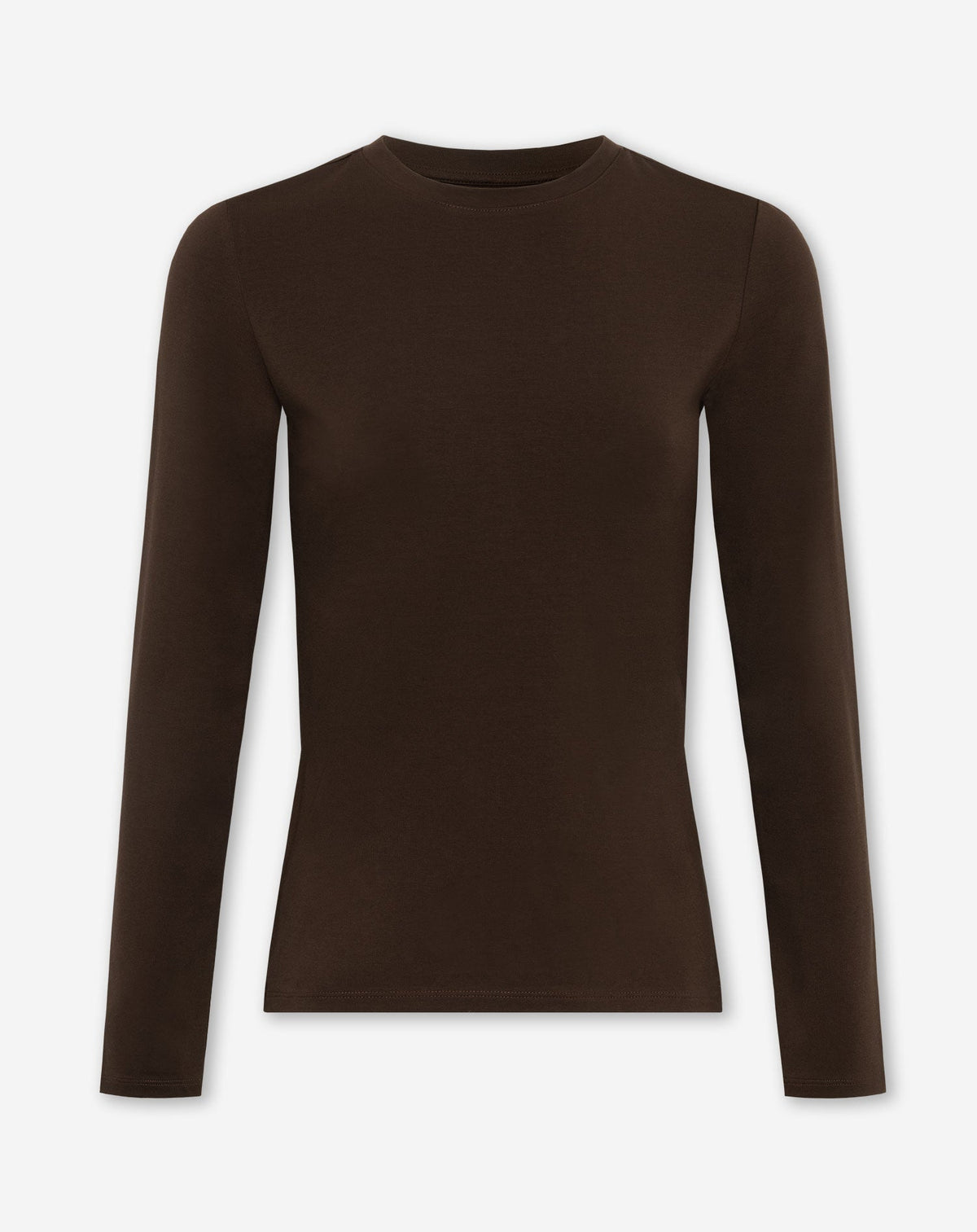 BASIC LONG SLEEVE FITTED TOP BRUIN
