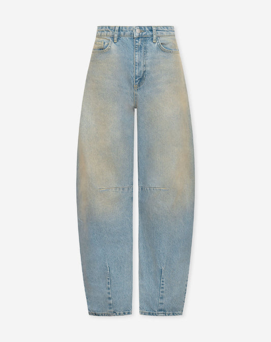BARREL LEG JEANS DIRTY BLAUW