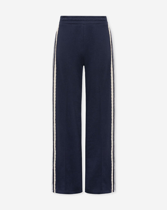 WIDE LEG LACE TAPE SWEAT PANTS TALL MARINEBLAUW