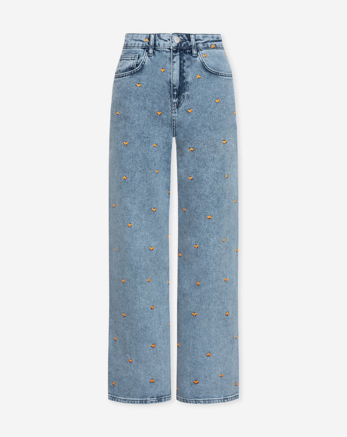 HEART COMFORT WIDE LEG JEANS ORANJE