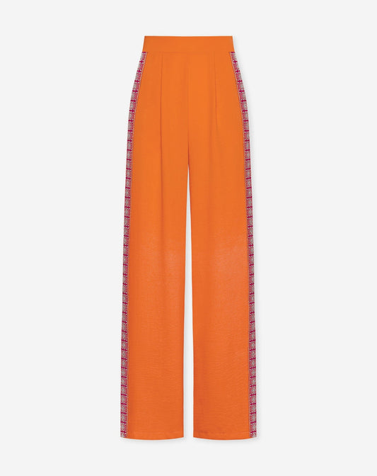 JULIE TAPE PANTALON ORANJE FUCHSIA