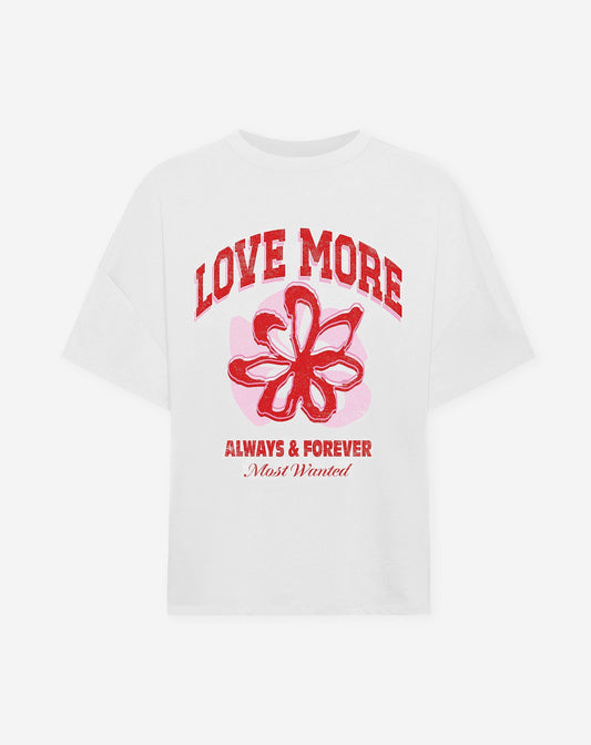 LOVE MORE OVERSIZED TEE CRÈME