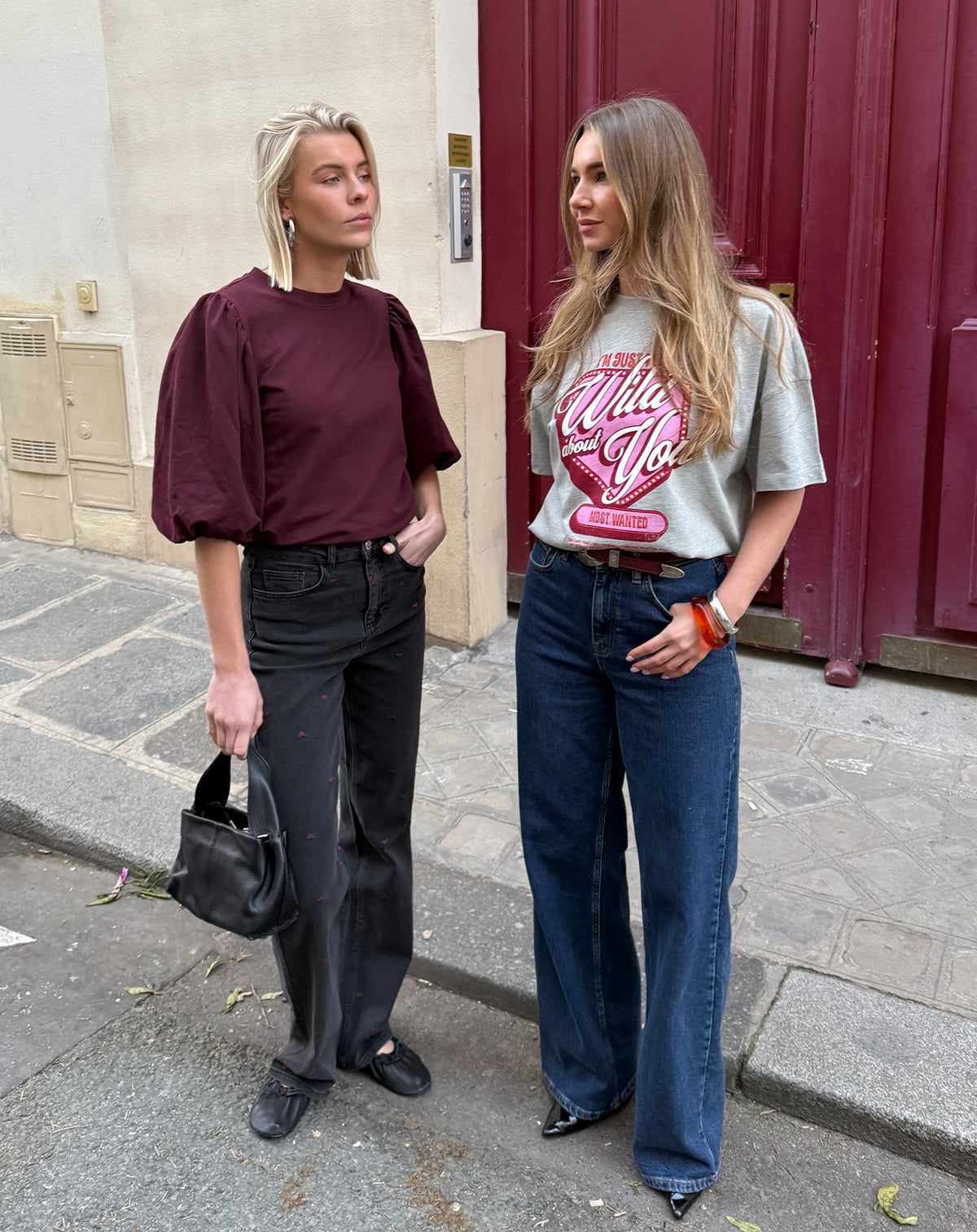WILD ABOUT YOU OVERSIZED TEE GRIJS MELANGE