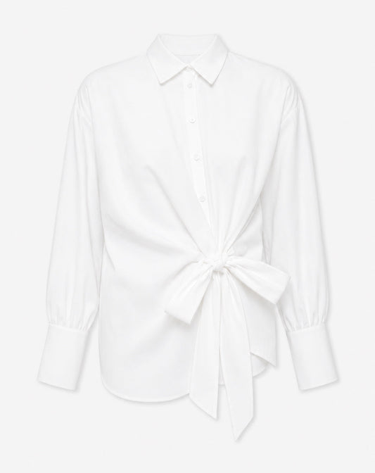 SALLY OVERSIZED WRAP BLOUSE WIT