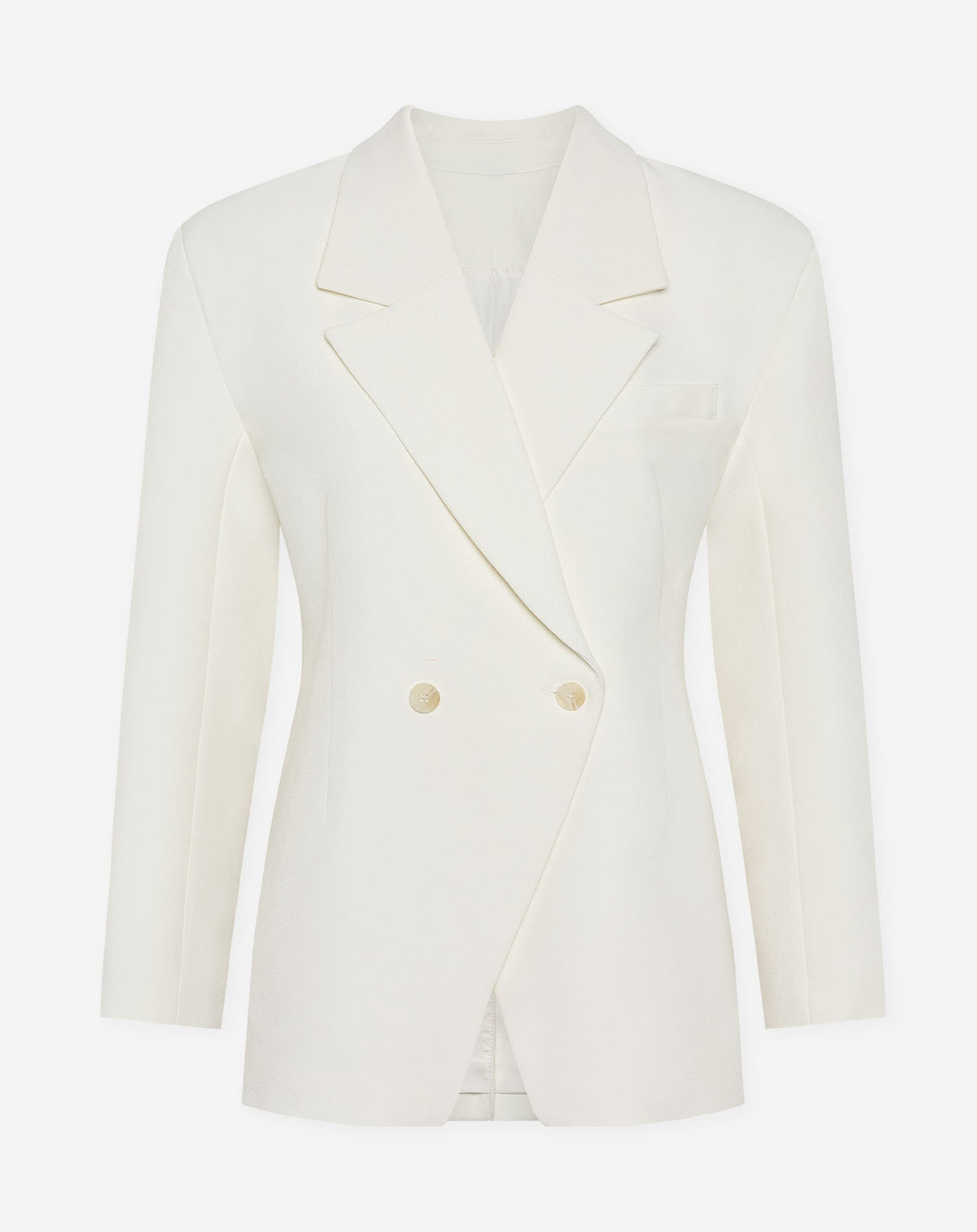 LORNA OVERSIZED CINCHED BLAZER CRÈME