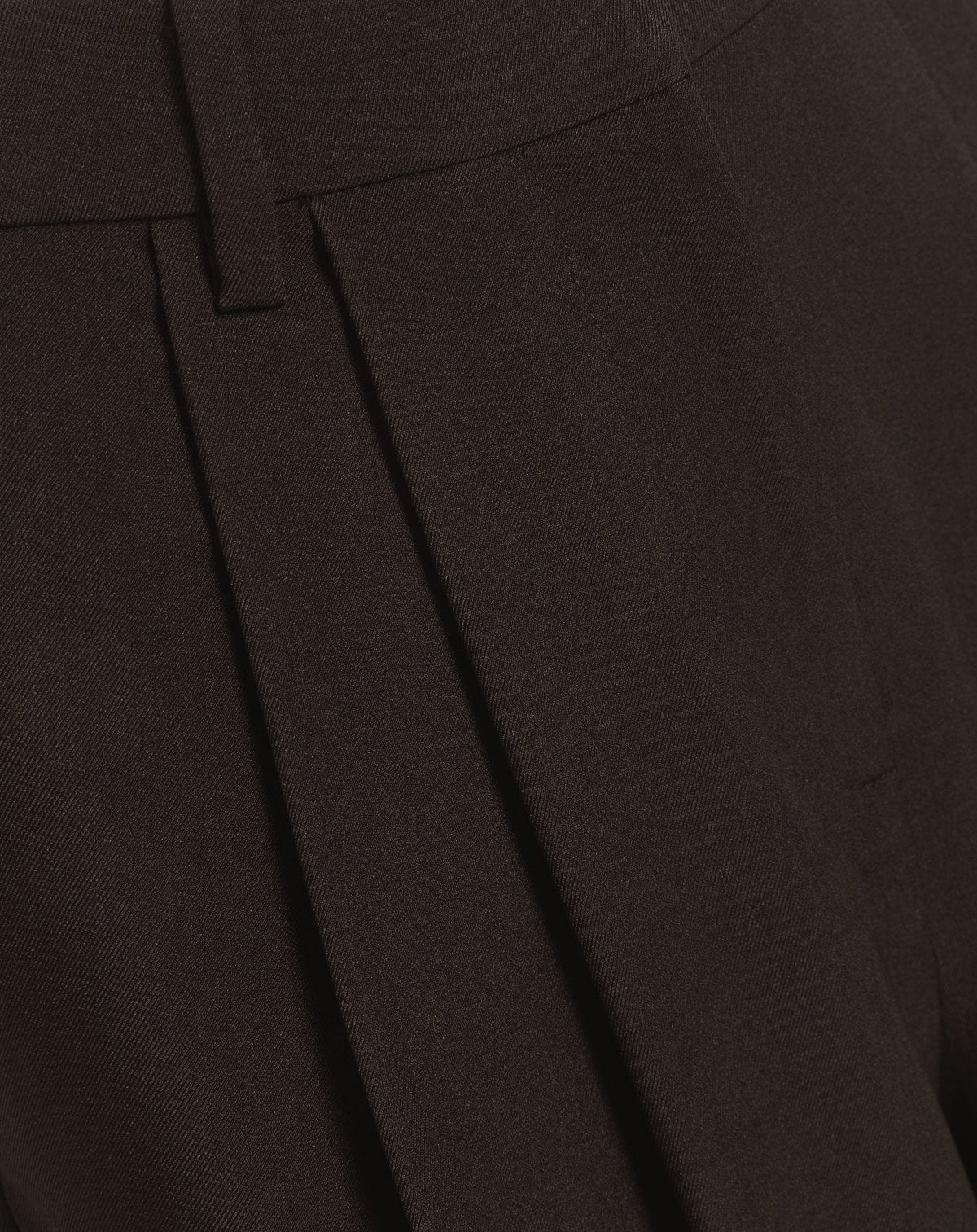 LORNA PLEATED WIDE LEG PANTALON PETITE BRUIN