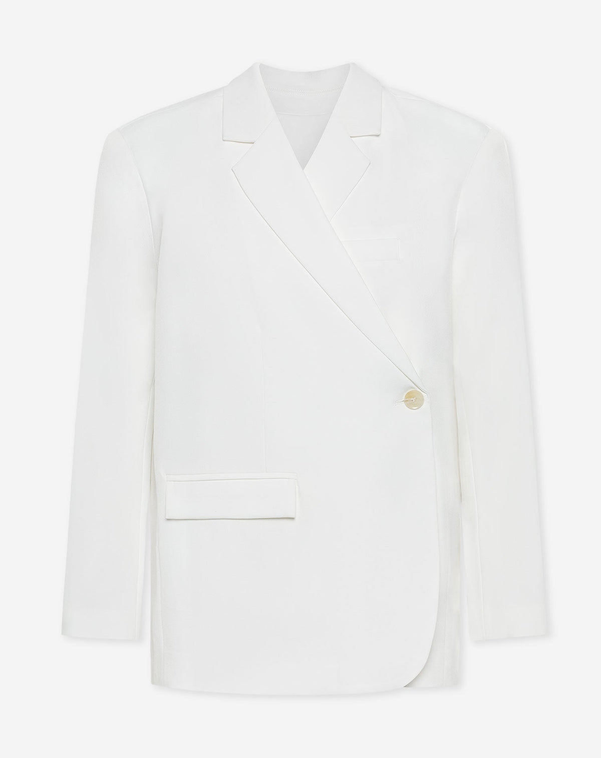 STEVIE OVERSIZED ASYMMETRIC BLAZER CRÈME