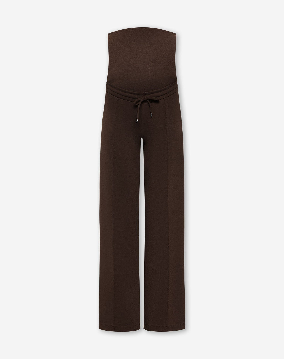 SCUBA PINTUCK PANTS MATERNITY PETITE BRUIN