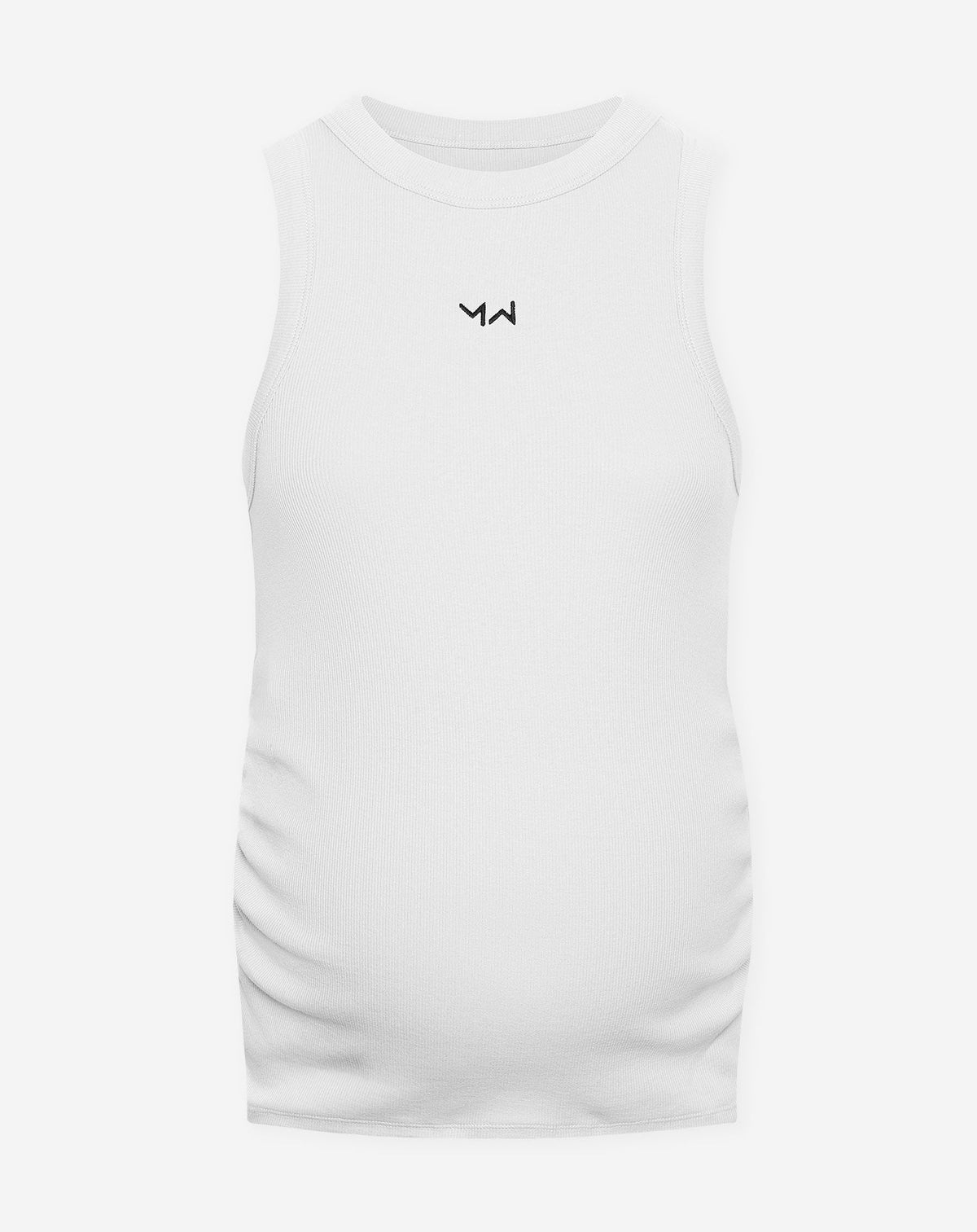 RACERBACK EMBROIDERY RIB TOP MATERNITY WIT