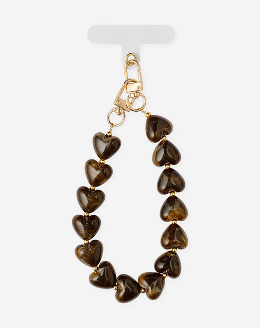 RESIN HEARTS TELEPHONE CORD DONKERBRUIN