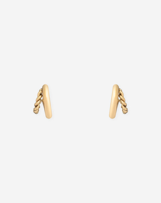 TWISTED HOOP EARRINGS