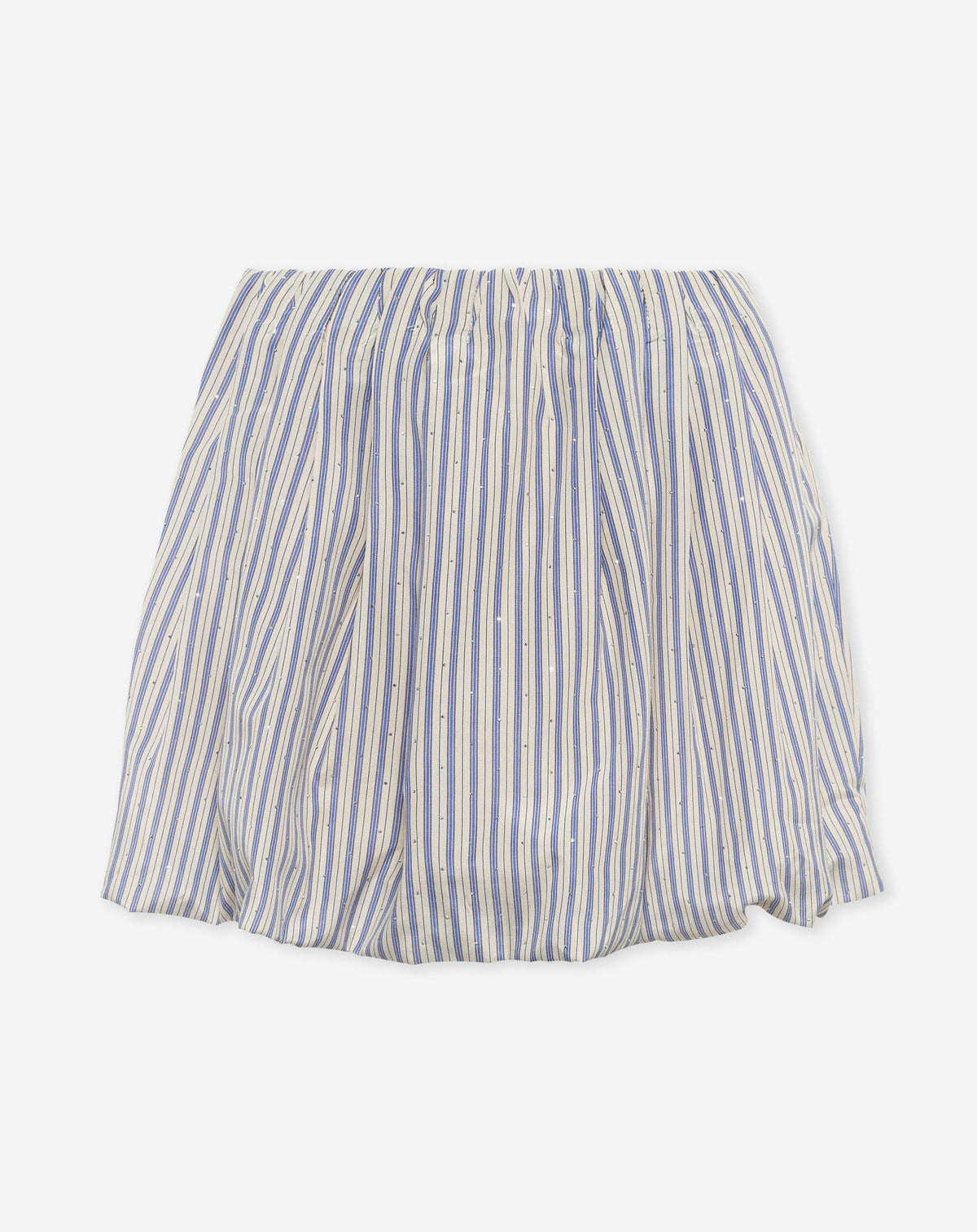 MAEVA RHINESTONE BUBBLE HEM SKIRT BLAUW STRIPE