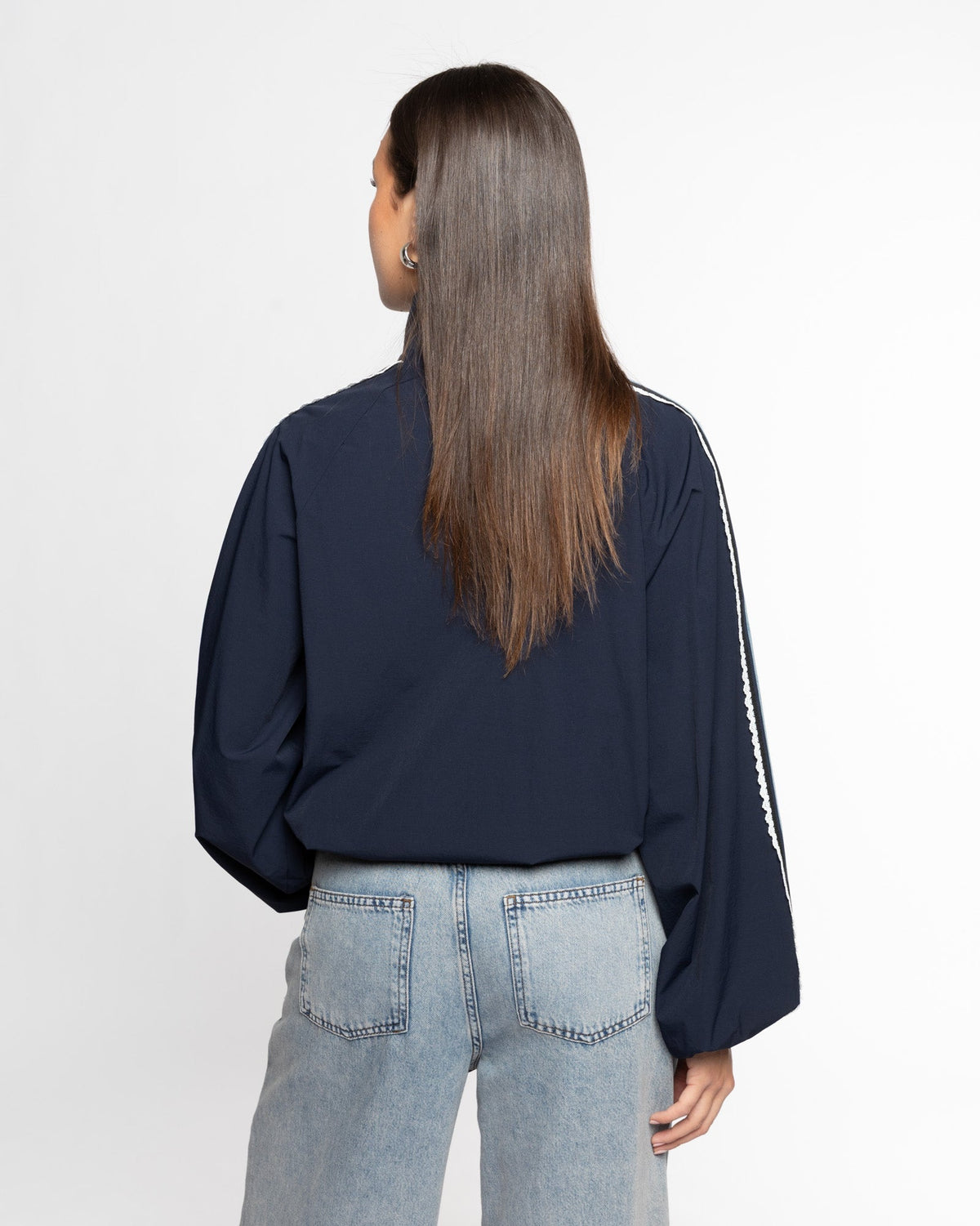 BEX TRACK JACKET DONKERBLAUW