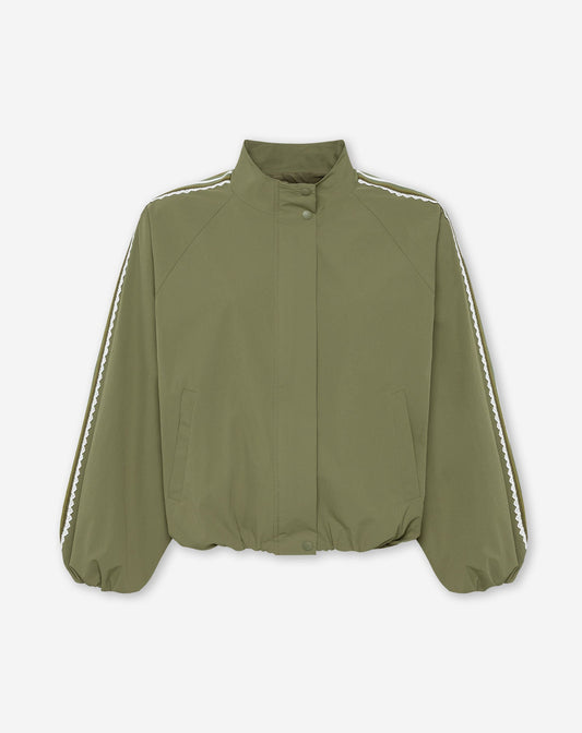BEX TRACK JACKET OLIJFGROEN