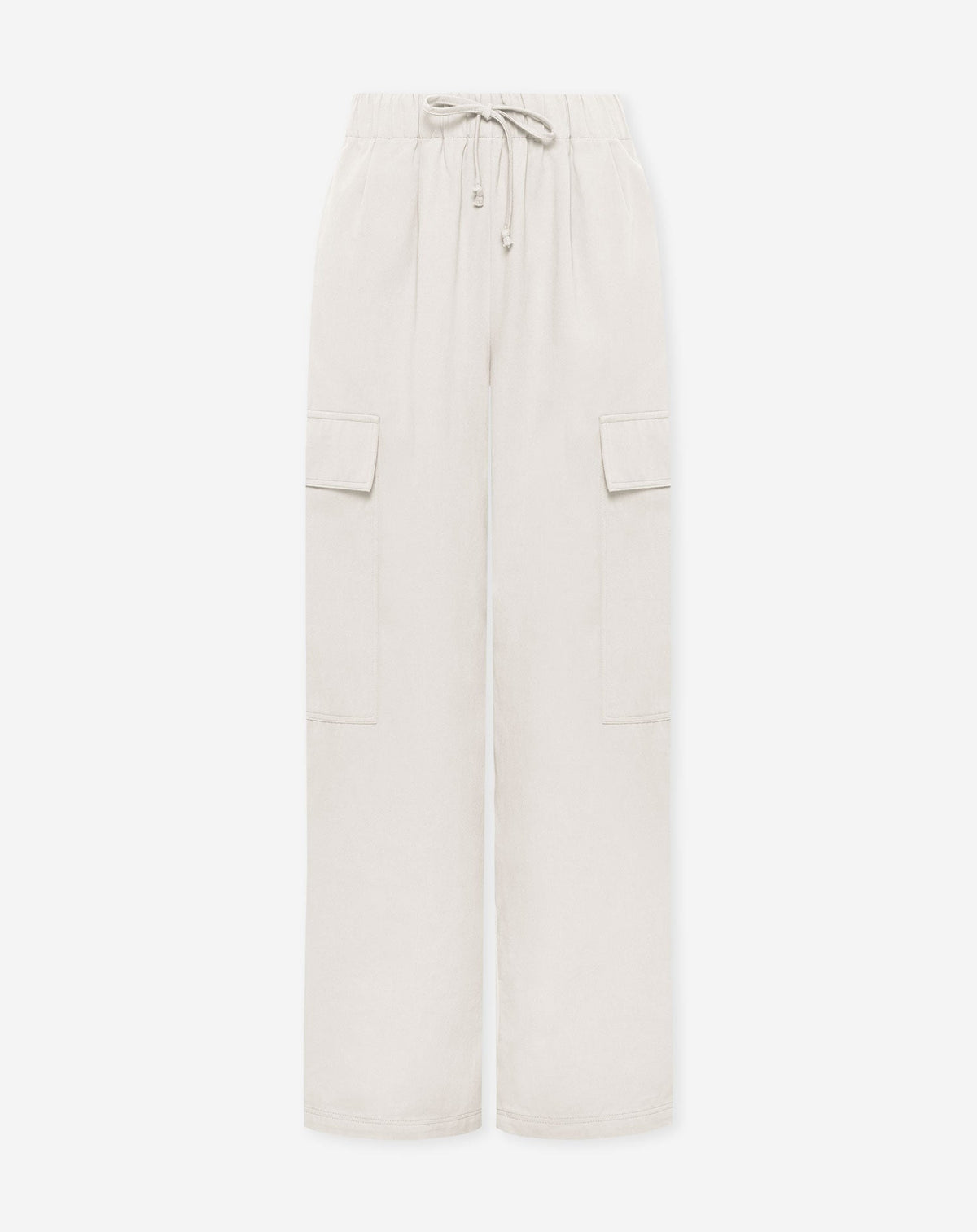 GIA WIDE LEG CARGO PANTS PETITE CRÈME