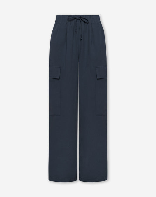 GIA WIDE LEG CARGO PANTS MARINEBLAUW
