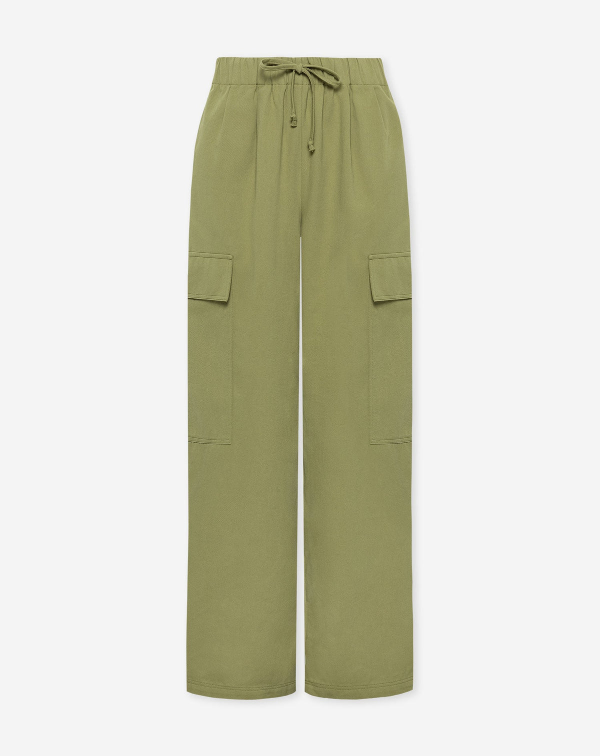 GIA WIDE LEG CARGO PANTS TALL OLIJFGROEN