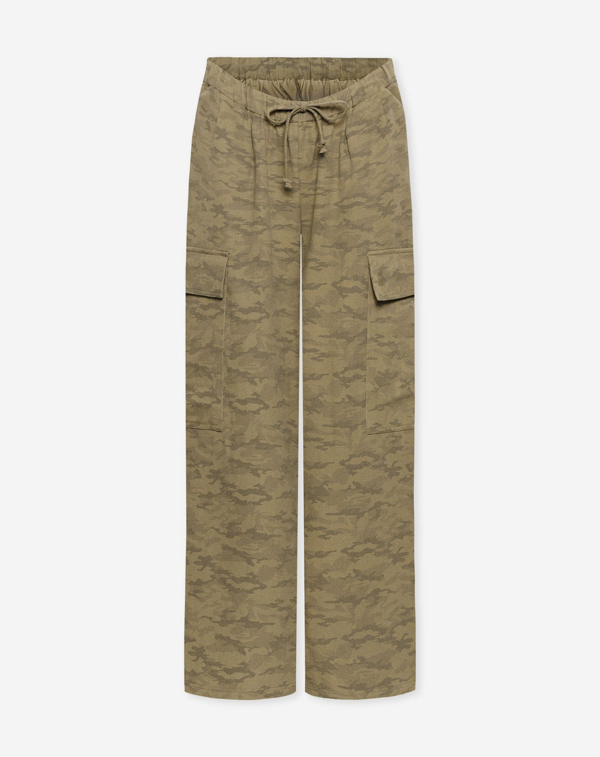 GIA WIDE LEG CARGO PANTS MATERNITY ARMY PRINT GROEN