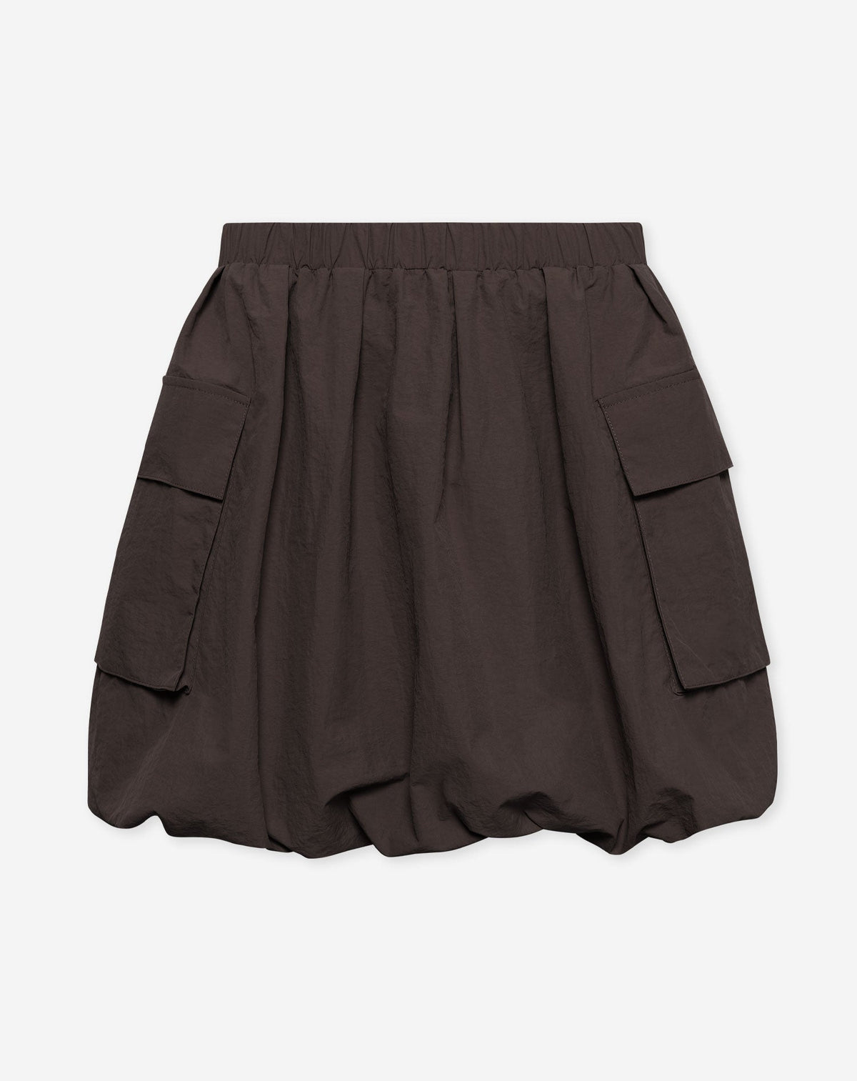 MAUI CARGO BUBBLE HEM SKIRT BRUIN