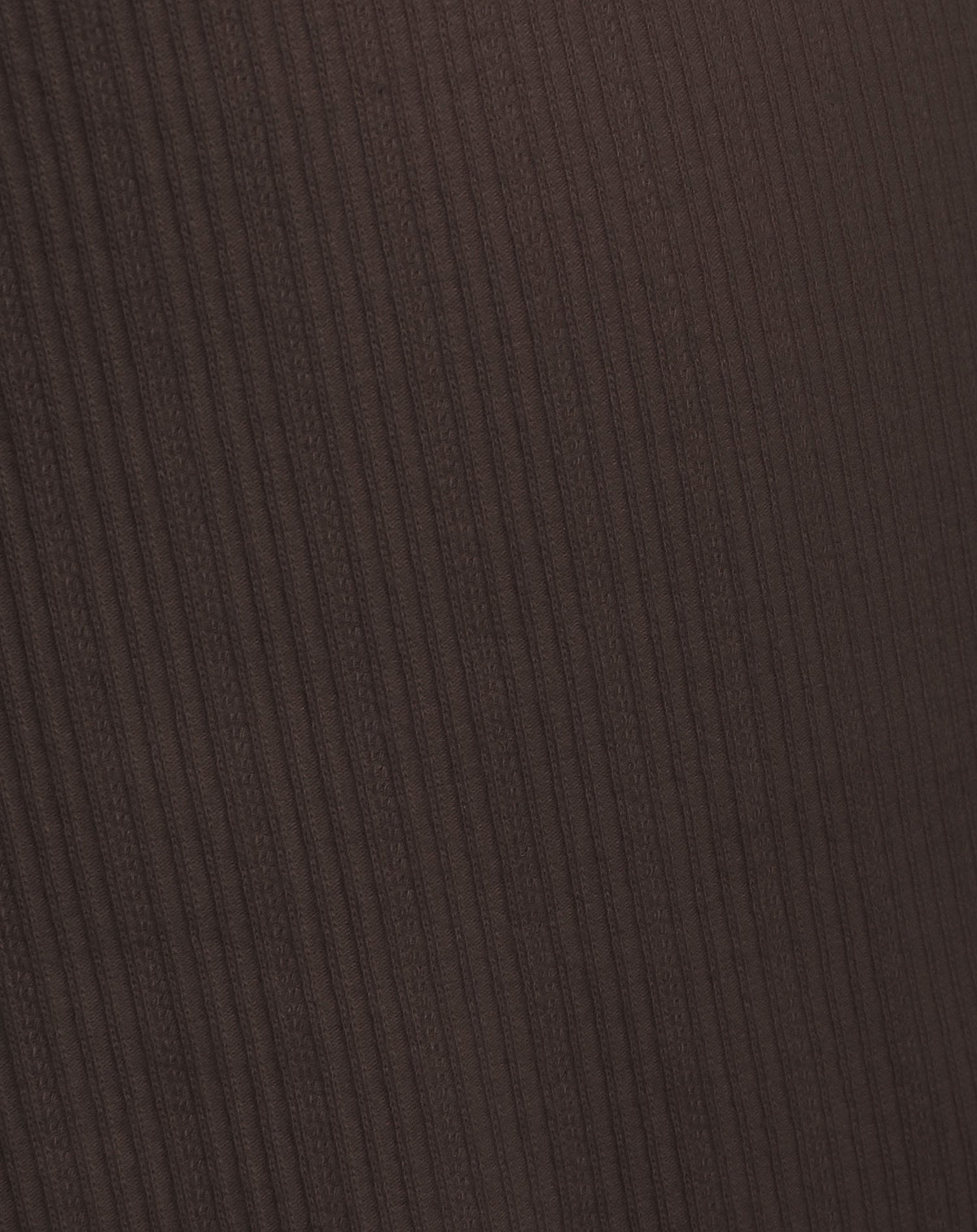 RIB LACE TAPE SINGLET DONKERBRUIN