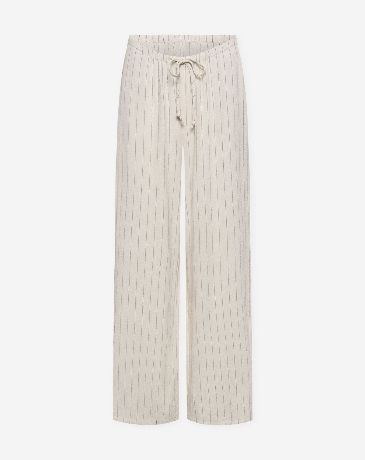 RHODE LINEN PULL ON PANTS MATERNITY TALL PIN STRIPE BEIGE