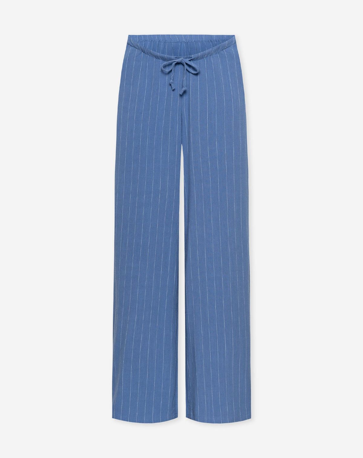 RHODE LINEN PULL ON PANTS MATERNITY PIN STRIPE BLAUW