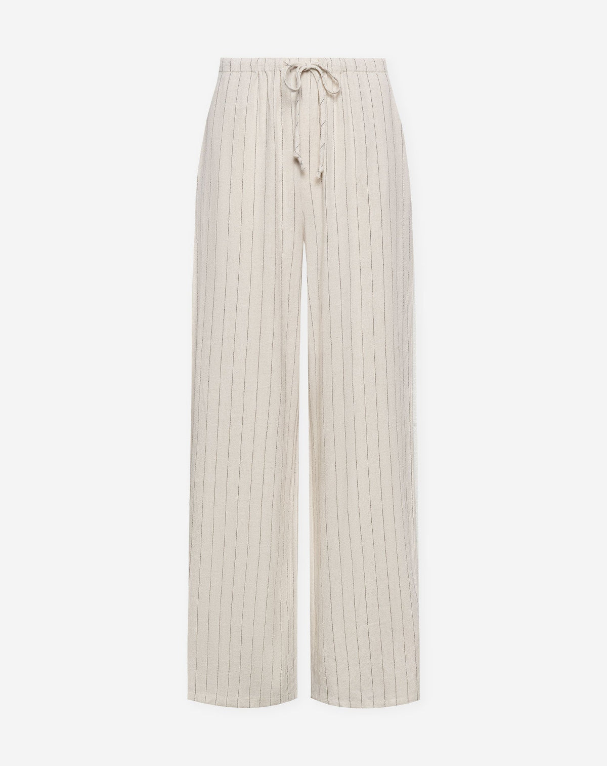 RHODE LINEN PULL ON PANTS PIN STRIPE BEIGE