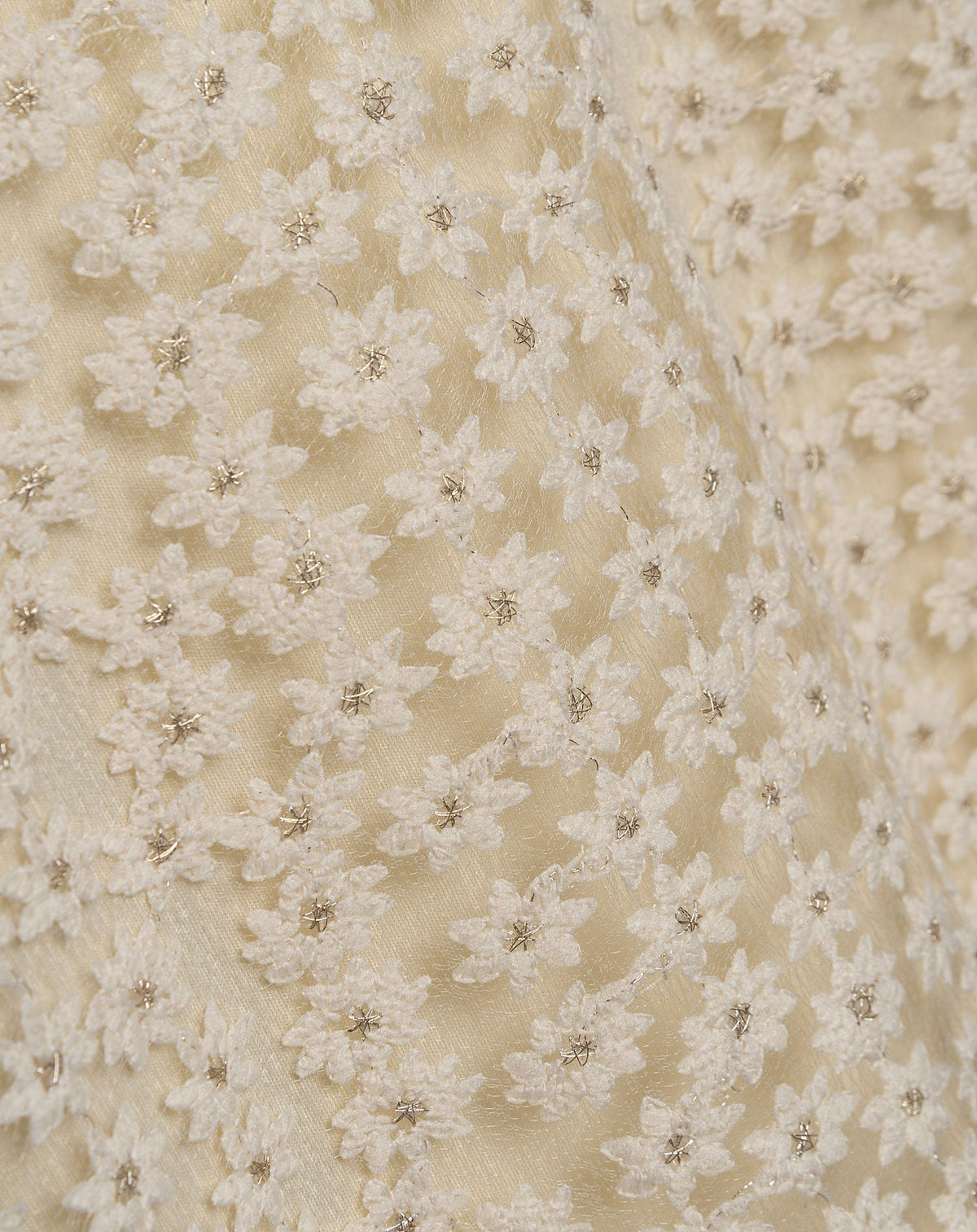 FLOWER EMBROIDERY SINGLET DRESS BEIGE