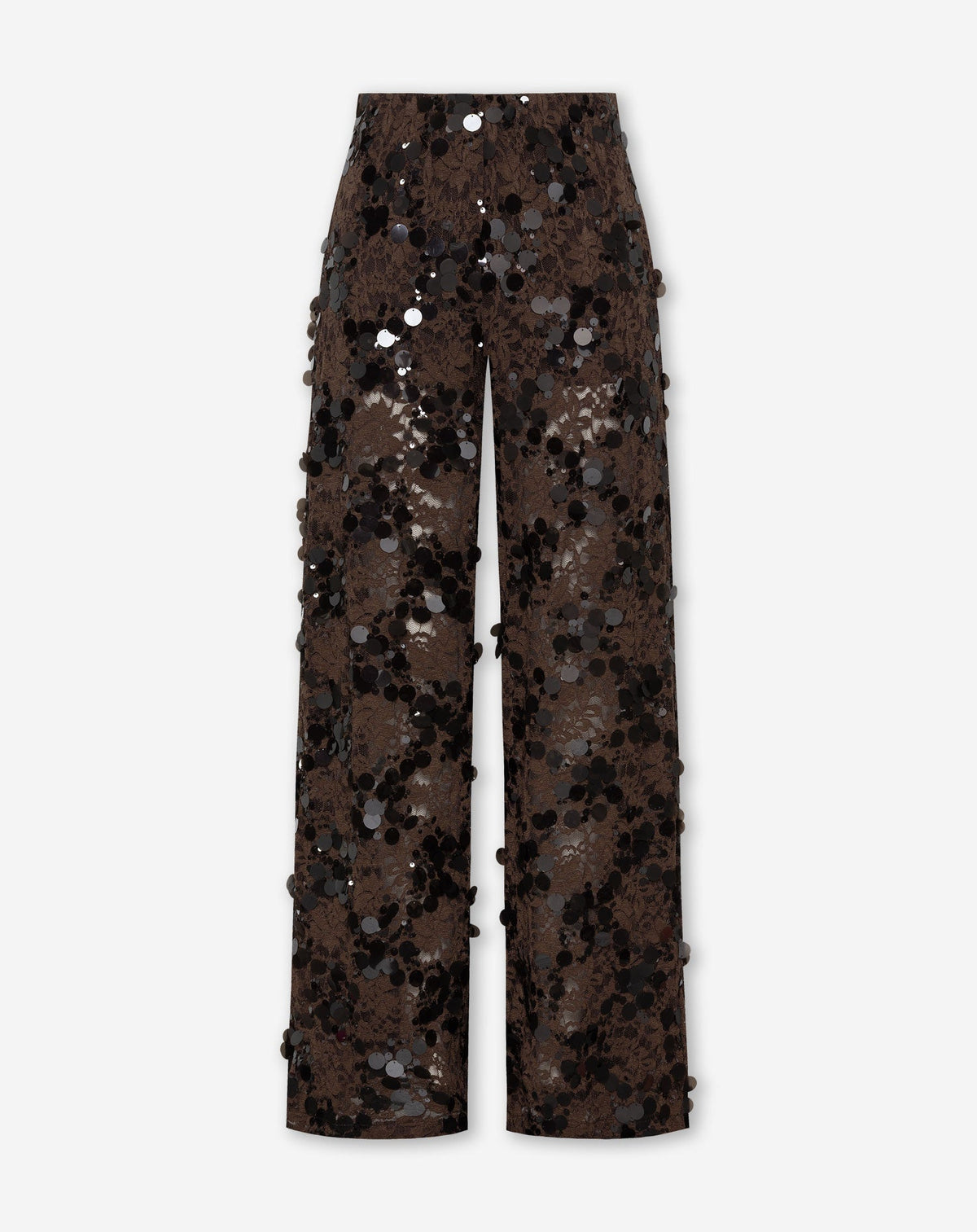 SEQUIN LACE PANTS TALL BRUIN