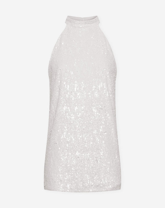 COLETTE SEQUINS HALTER DRESS WIT