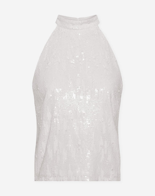 COLETTE SEQUINS HALTER TOP WIT