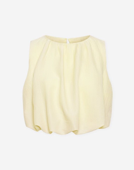 MIKA BUBBLE HEM TOP BOTERGEEL