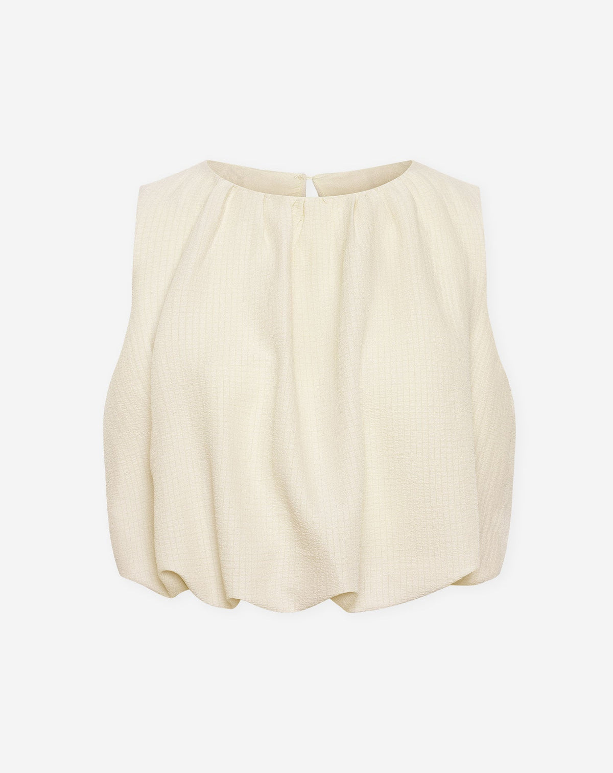 MIKA BUBBLE HEM TOP CRÈME