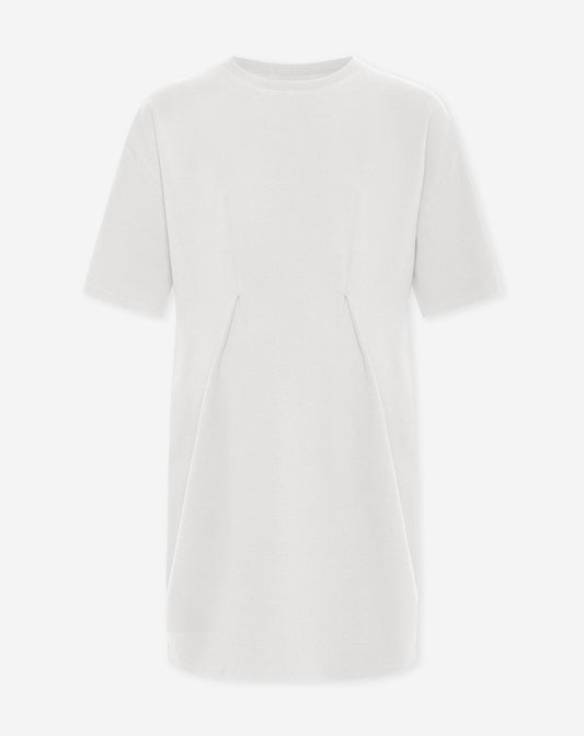 PLEATY DRESS MATERNITY CRÈME