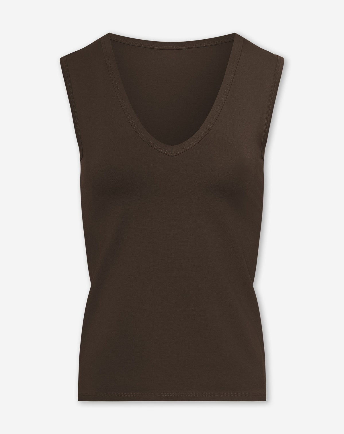 SLEEVELESS VNECK TOP BRUIN