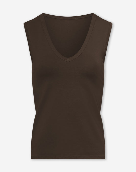 SLEEVELESS VNECK TOP BRUIN