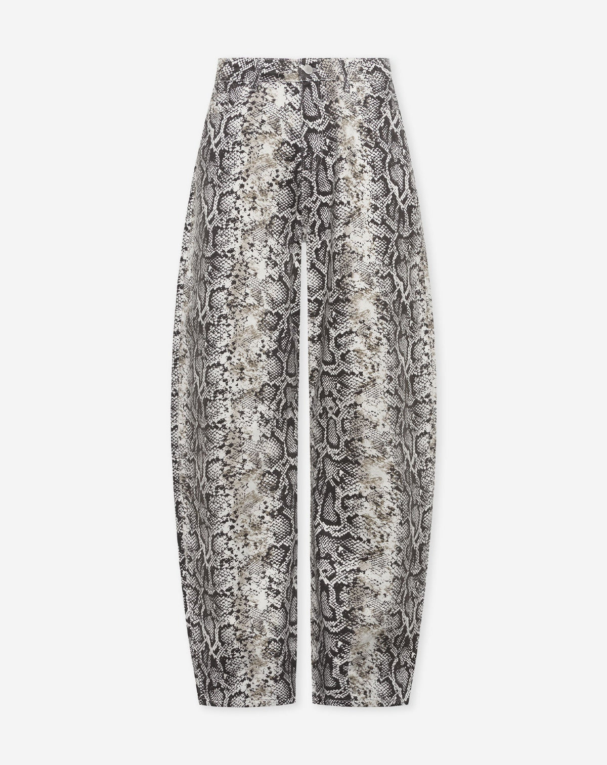 SNAKE BARREL LEG JEANS CRÈME