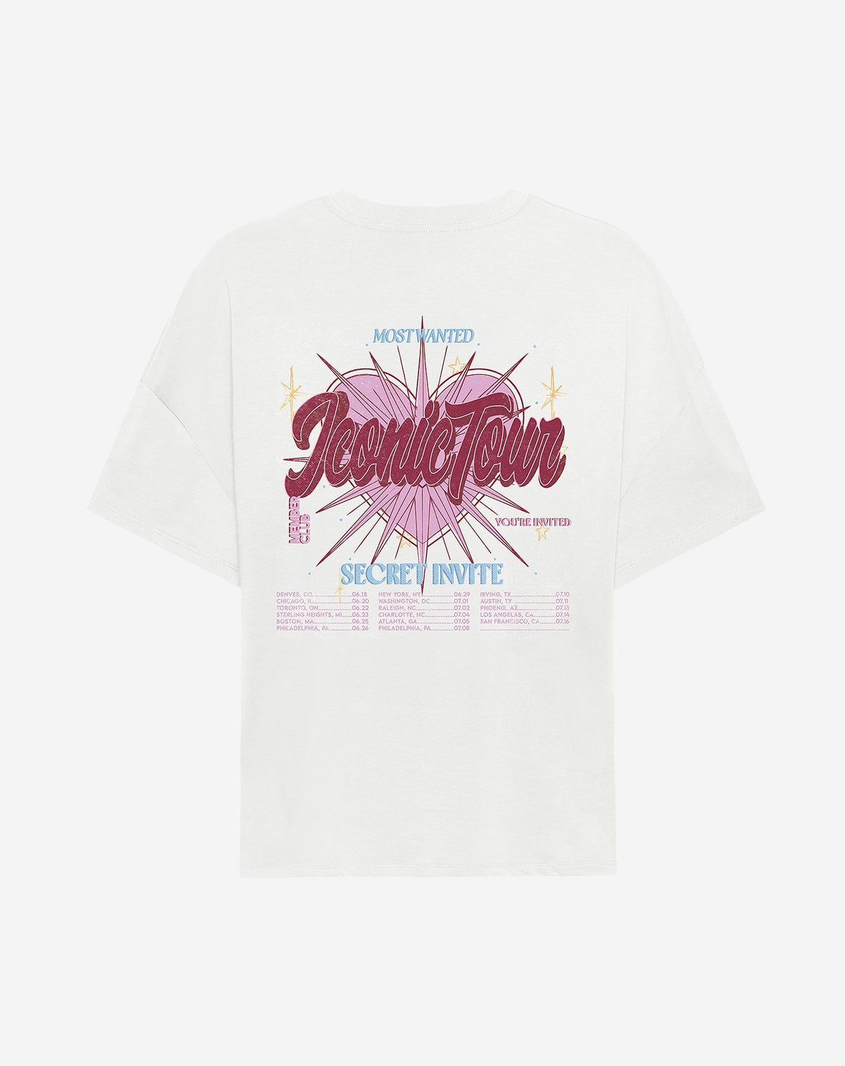 ICONIC TOUR OVERSIZED TEE CRÈME